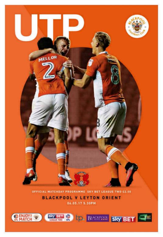 2016/17 - BLACKPOOL v LEYTON ORIENT (LAST GAME IN LEAGUE)